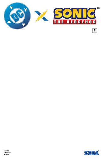 DC X Sonic The Hedgehog #1 Blank Var. Cvr (2025)