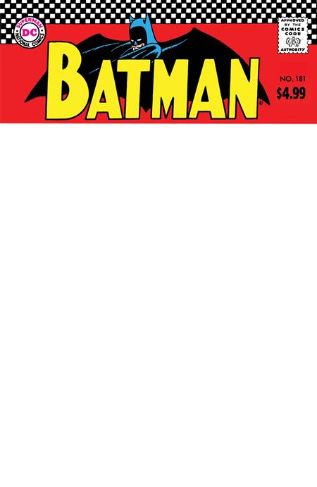 Batman #181 Facsimile Blank Var. (2023) 🔑 Key Issue