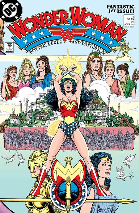 Coinz Comics, Dc Comics, Wonder Woman #1 Facsimile Edition #1 Facsimile G. Perez Cvr (2023),  Cover