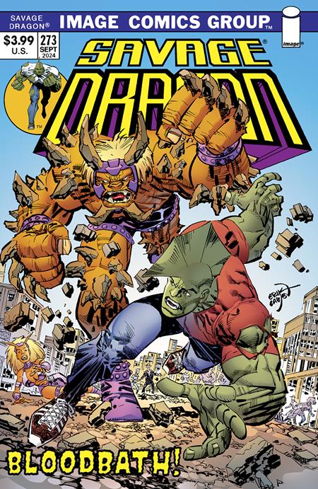 Coinz Comics, Image Comics, Savage Dragon #273 E. Larsen Var. Cvr (10/16/24) Presale,  Cover