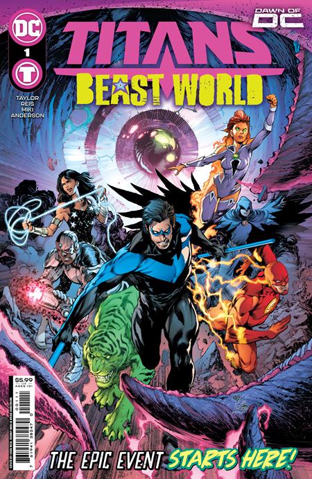  TITANS BEAST WORLD #1 (2023)- CVR A IVAN REIS & DANNY MIKI, CVR B BJORN BARENDS CARDSTOCK VAR, CVR C BRUNO REDONDO CARDSTOCK VAR, CVR D STANLEY ARTGERM LAU CARDSTOCK VAR, CVR E CLAYTON HENRY LENTICULAR VAR (ITEM MAY BE ALLOCATED)- DC COMICS- Coinz Comics 