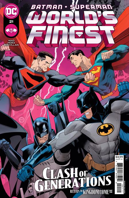  BATMAN/SUPERMAN WORLD'S FINEST #21 (2023)- CVR A DAN MORA, CVR B BRYAN HITCH CARDSTOCK VAR, CVR D HUSH SUPERMAN MCFARLANE TOYS ACTION FIGURE CARDSTOCK VAR- DC COMICS- Coinz Comics 