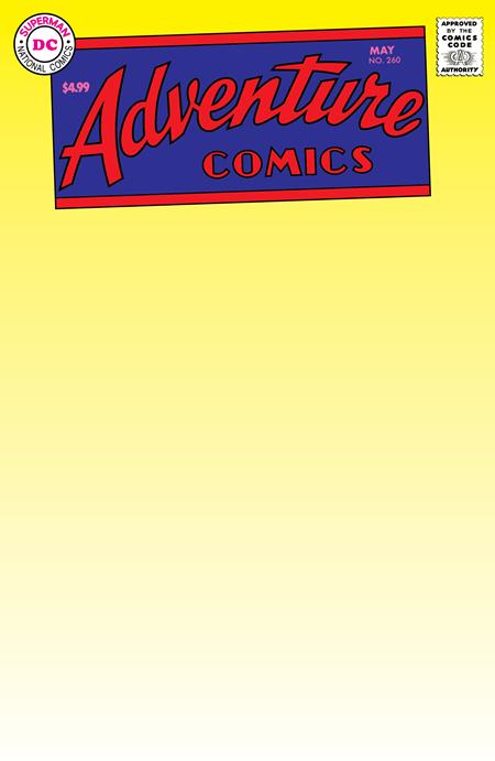 Adventure Comics #260 Facsimile Blank Var. (2023) 🔑 Key Issue