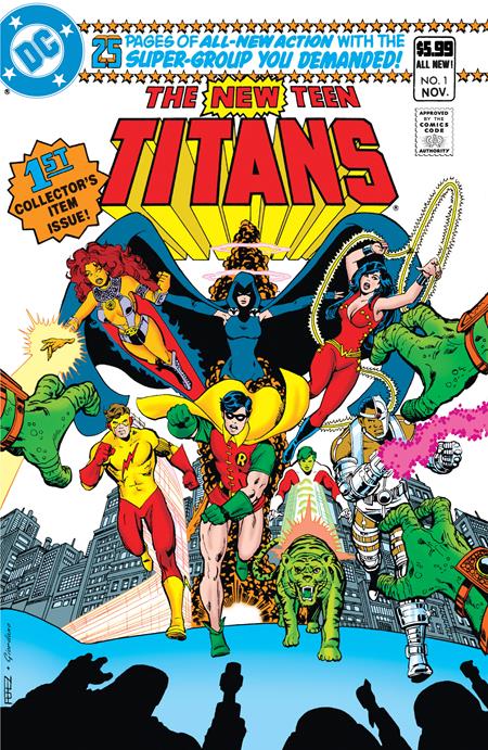 Coinz Comics, Dc Comics, New Teen Titans #1 Facsimile Edition #1 Facsimile G. Perez, D. Giordano Cvr (2023),  Cover