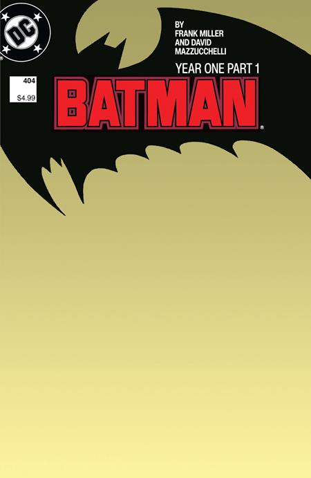 Batman #404 Facsimile Blank Var. (2023) 🔑 Key Issue