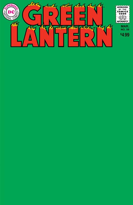 Green Lantern # Facsimile Blank Var. Cvr 12/11/24 Presale