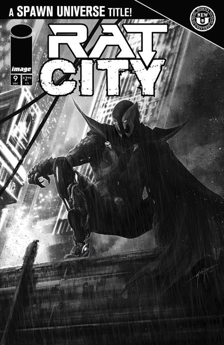 Spawn Rat City #9 B&W Var. S. Adams Cvr 12/25/24 Presale