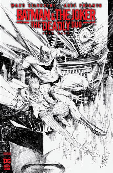 Batman & The Joker: The Deadly Duo #4 2nd Printing Sketch M. Silvestri (2023)