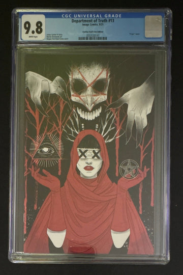 The Department of Truth #13 Megan Hutchison-Cates - Foil - Virgin (2021) CGC 9.8