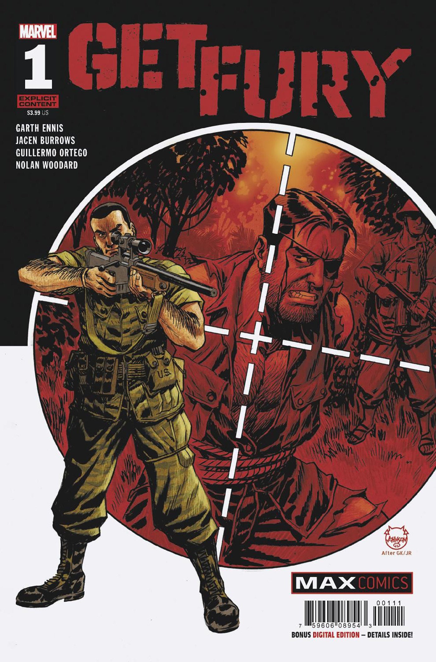  GET FURY #1 (2024)- CVR (MAIN) Dave Johnson, CVR JUAN FERREYRA VAR- MARVEL- Coinz Comics 