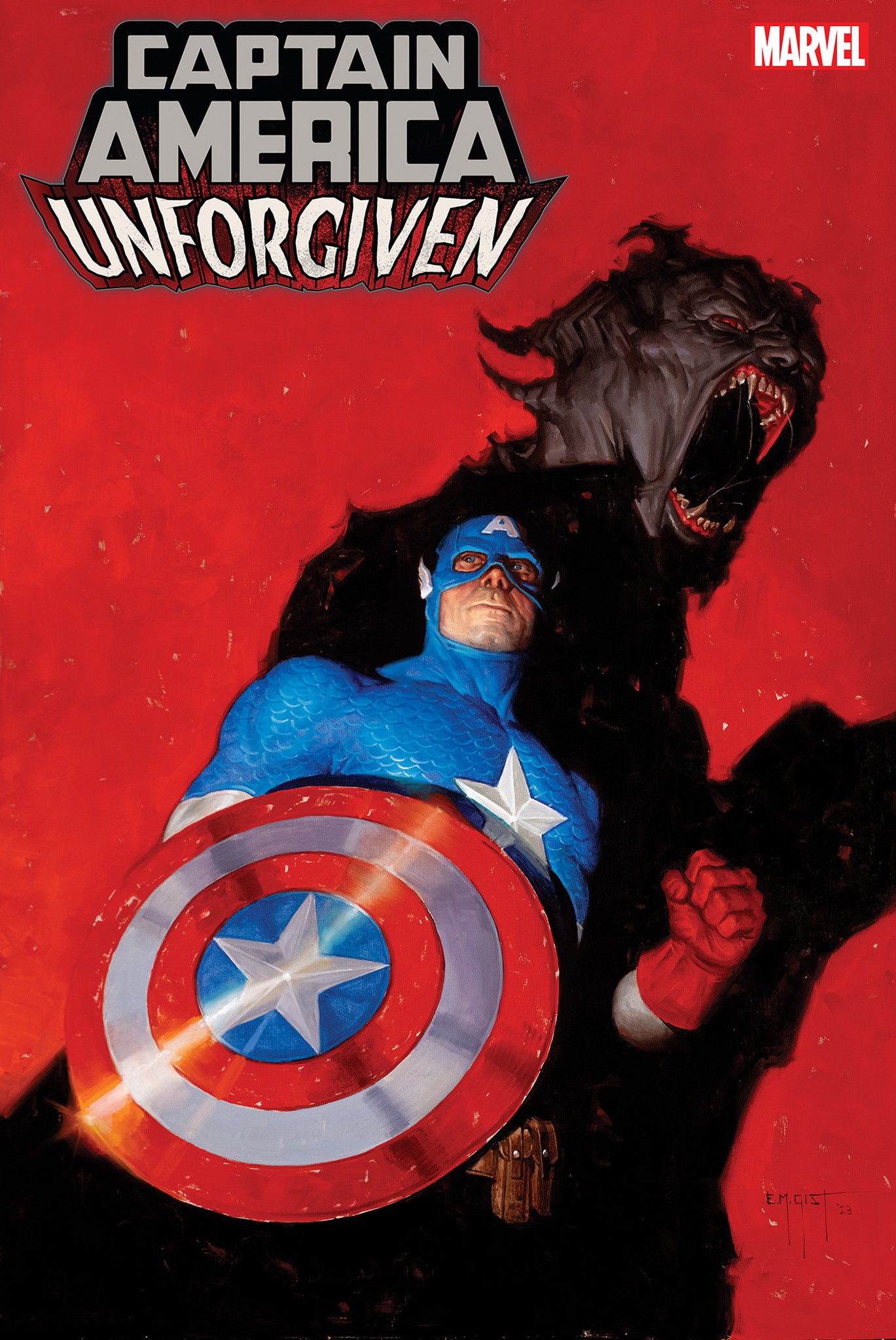 Coinz Comics, Marvel, Captain America: Unforgiven #1 E.M. Gist Cvr (2023),  Cover