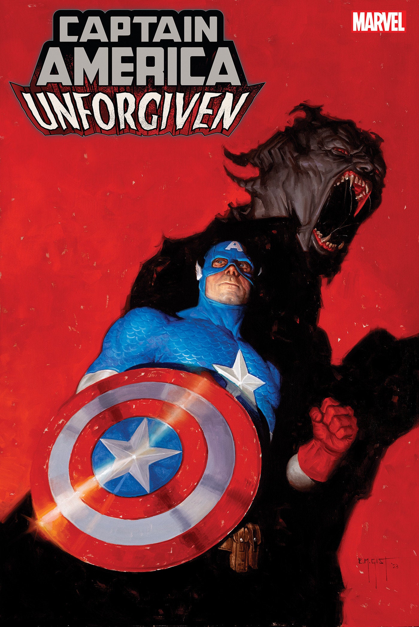 Coinz Comics, Marvel, Captain America: Unforgiven #1 E.M. Gist Cvr (2023),  Cover