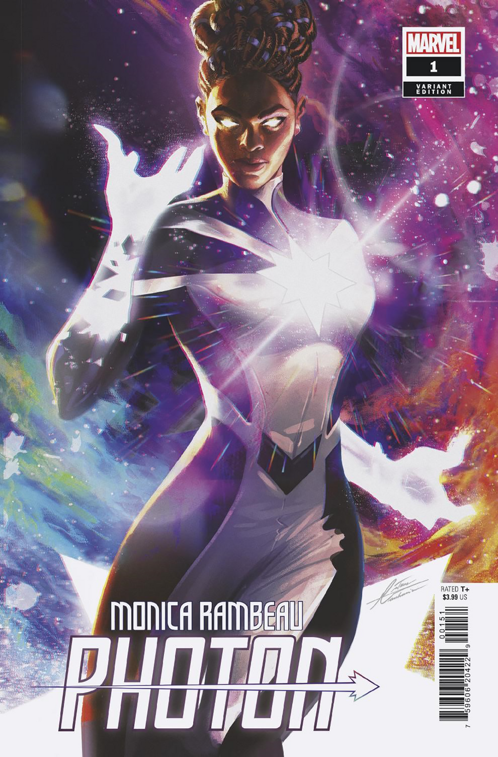  MONICA RAMBEAU: PHOTON #1 (2022)- CVR (MAIN) LUCAS WERNECK, CVR STELFREEZE VAR, CVR DARBOE VAR, CVR MOMOKO MARVEL UNIVERSE VAR, CVR 1:25 MANHANINI VAR, CVR 1:50 BREYFOGLE HIDDEN GEM VAR- MARVEL- Coinz Comics 