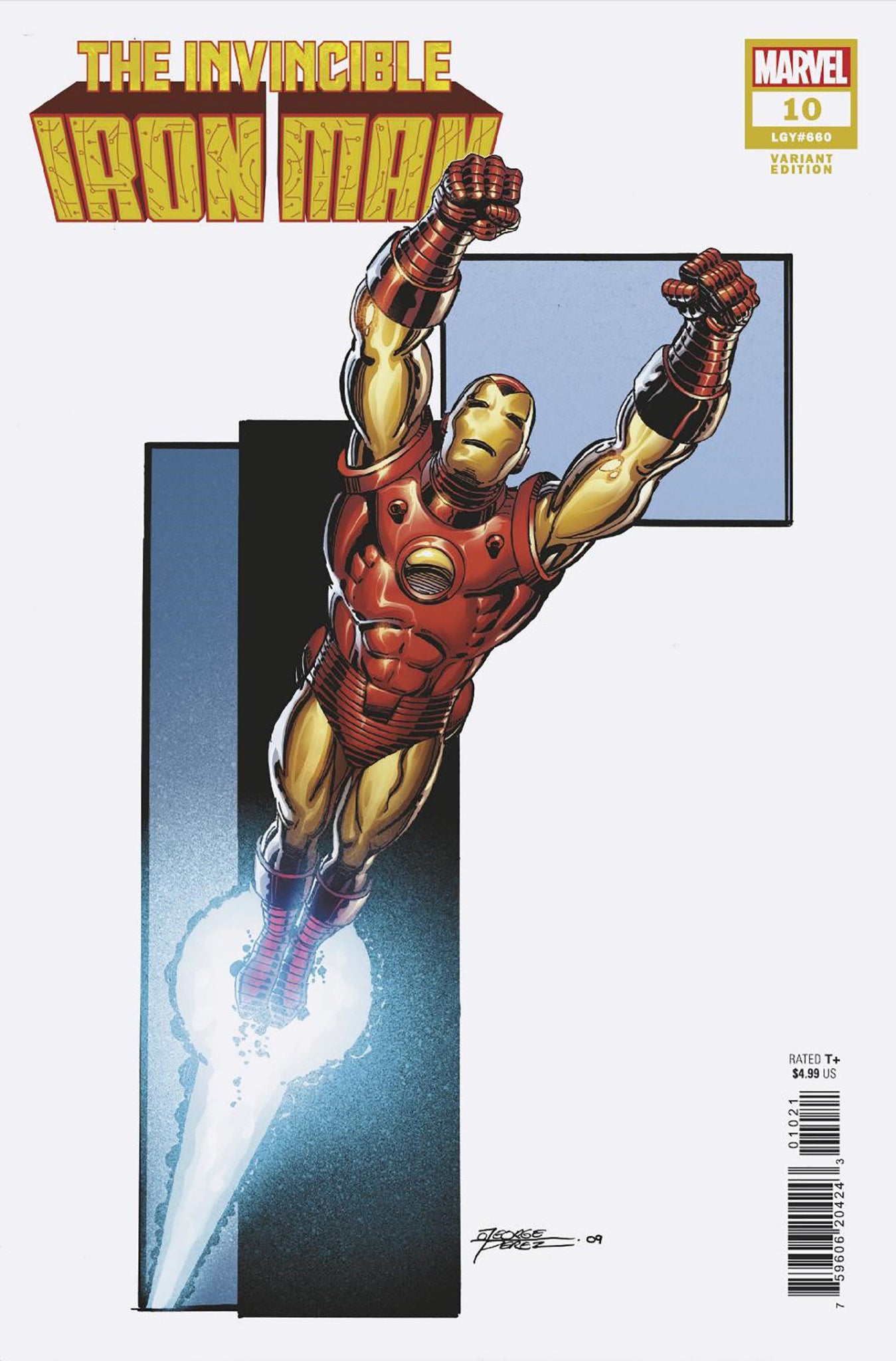 Coinz Comics, Marvel, Invincible Iron Man #10 G. Perez Cvr (2023),  Cover