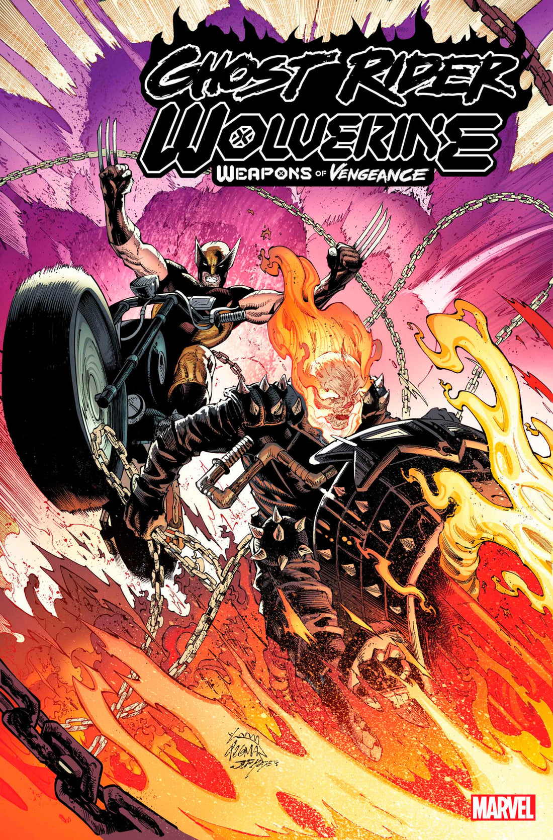 Coinz Comics, Marvel, Ghost Rider/Wolverine: Weapons Of Vengeance Alpha #1 R. Stegman Cvr (2023),  Cover