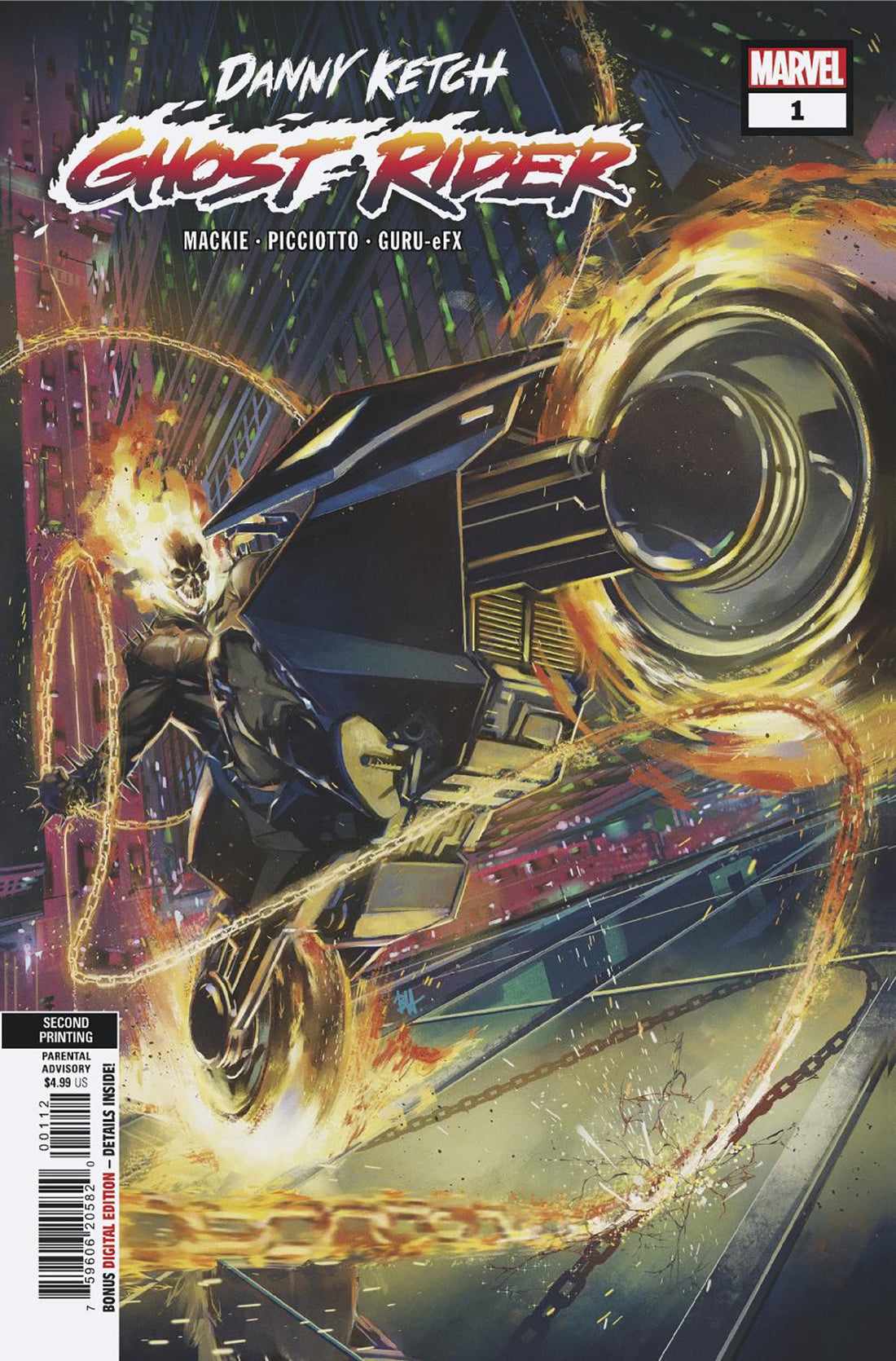 Coinz Comics, Marvel, Danny Ketch: Ghost Rider #1 2Nd Printing B. Harvey Cvr (2023),  Cover