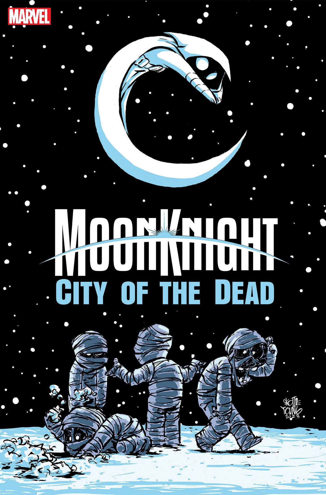 Coinz Comics, Marvel, Moon Knight: City Of The Dead #1 S. Young Cvr (2023),  Cover