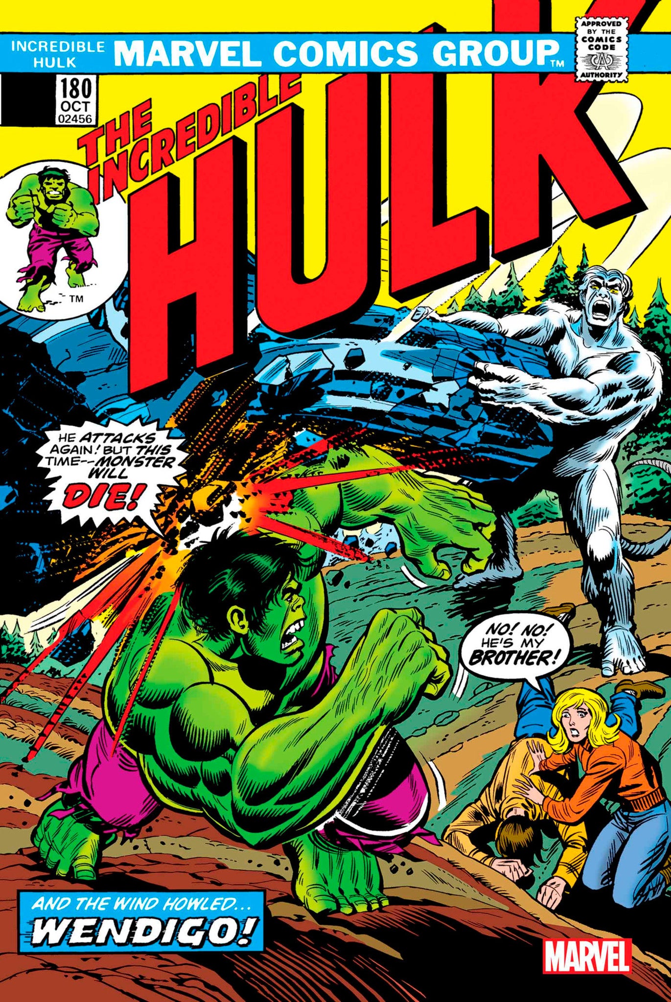 Incredible Hulk #180 2nd Printing Facsimile J. Romita Sr. & H. Trimpe (2023) 🔑 Key Issue