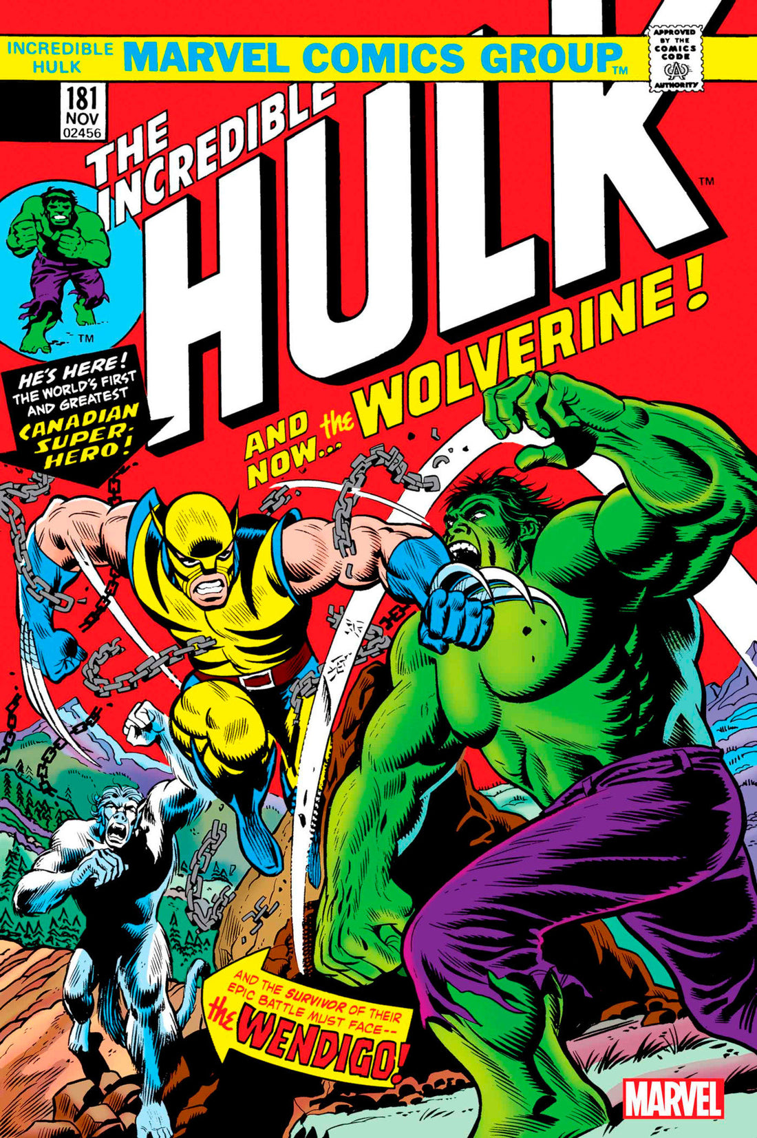 Coinz Comics, Marvel, Incredible Hulk 181 Facsimile Edition Facsimile Cvr (2023),  Cover