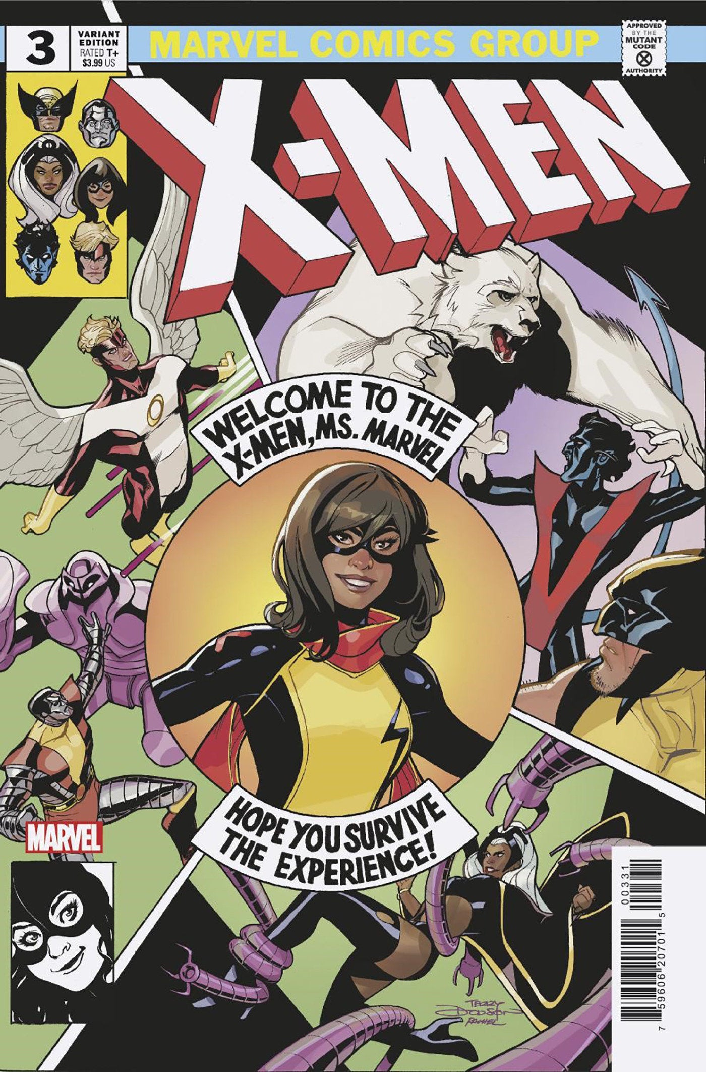 Coinz Comics, Marvel, Ms. Marvel: The New Mutant #3 T. Dodson Cvr (2023),  Cover