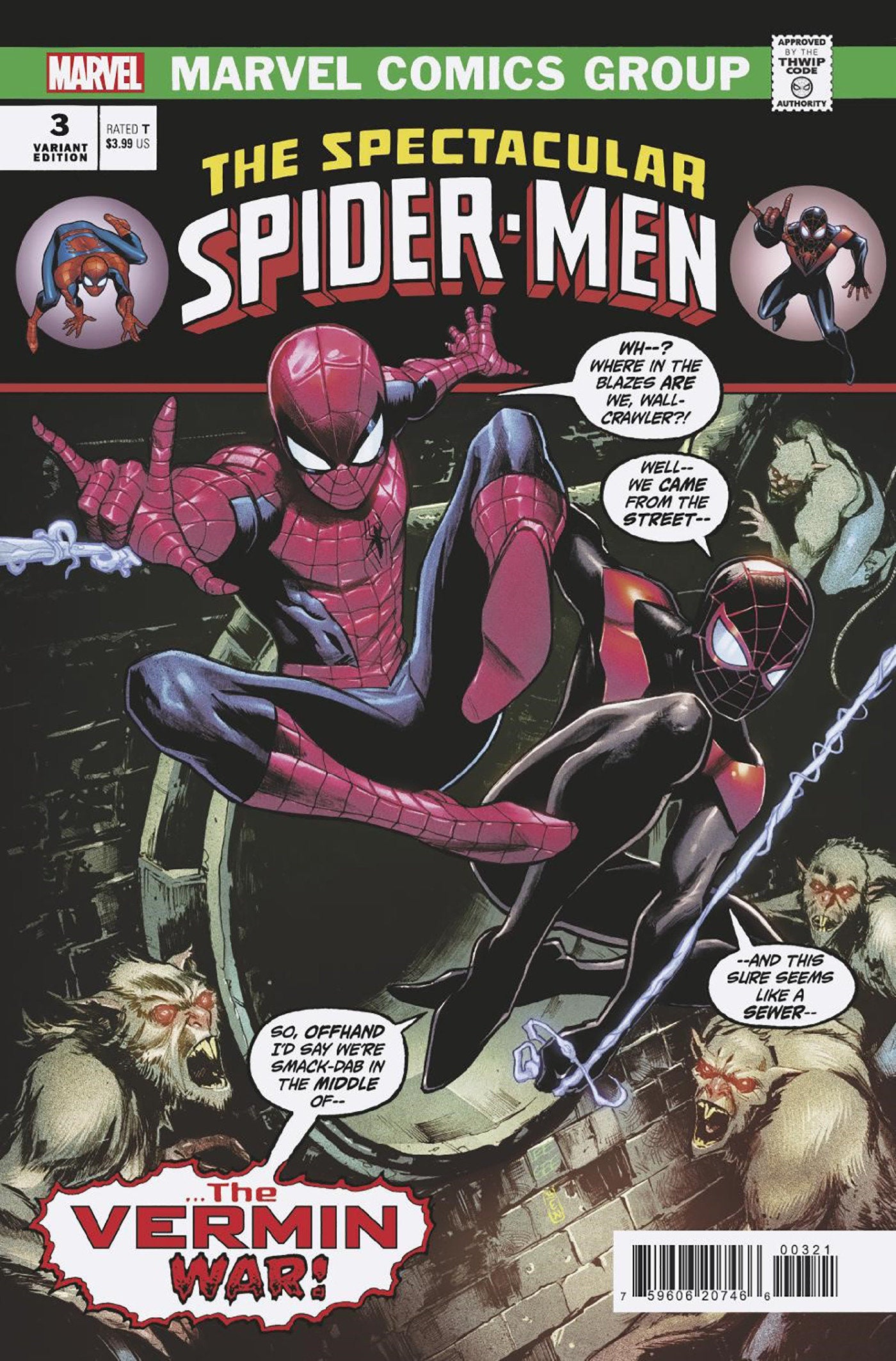 Coinz Comics, Marvel, The Spectacular Spider-Men #3 Homage L. Garbett Var. Cvr (2024),  Cover