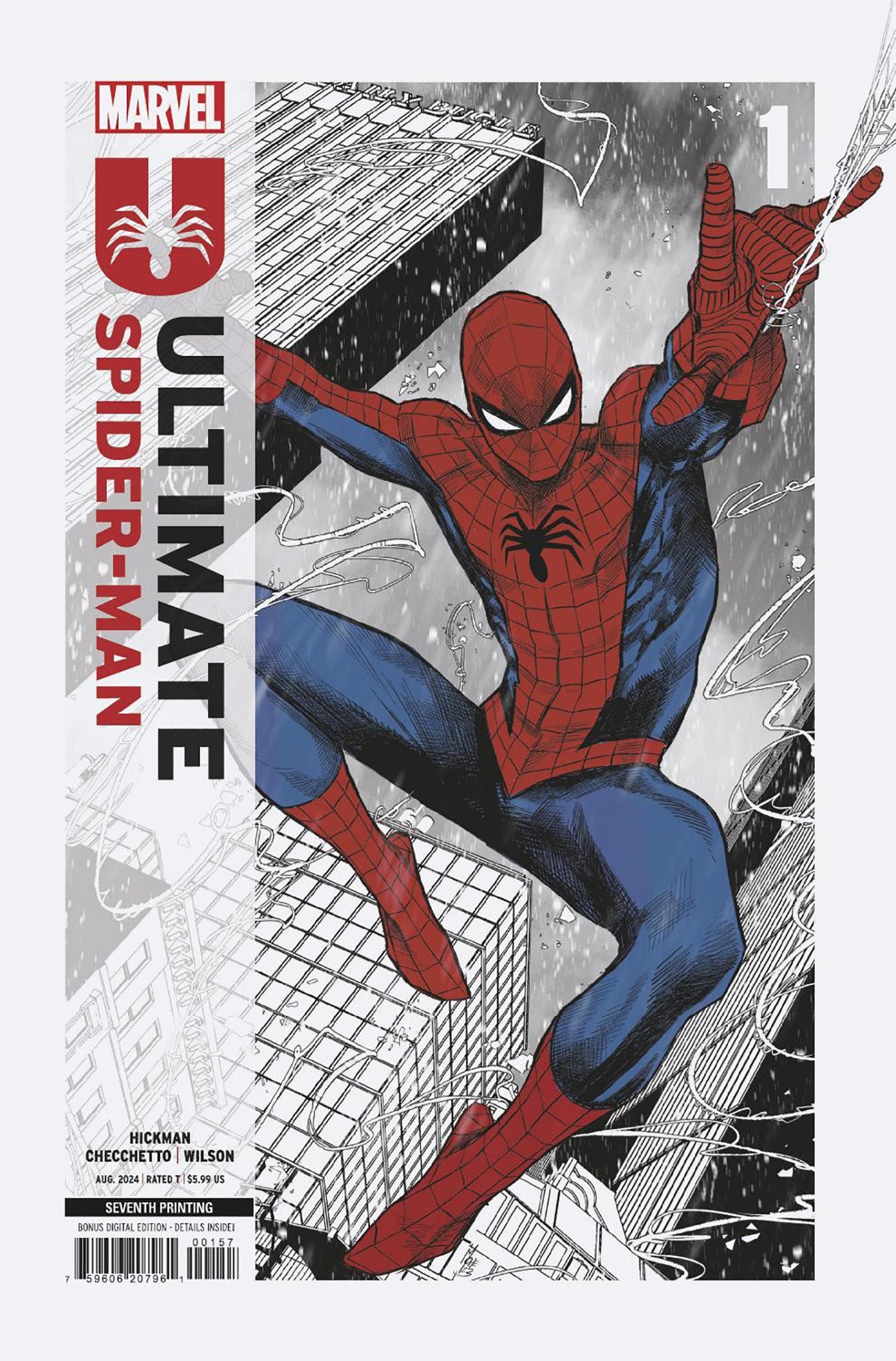 Ultimate Spider-Man #1 7th Printing M. Checchetto (2024)