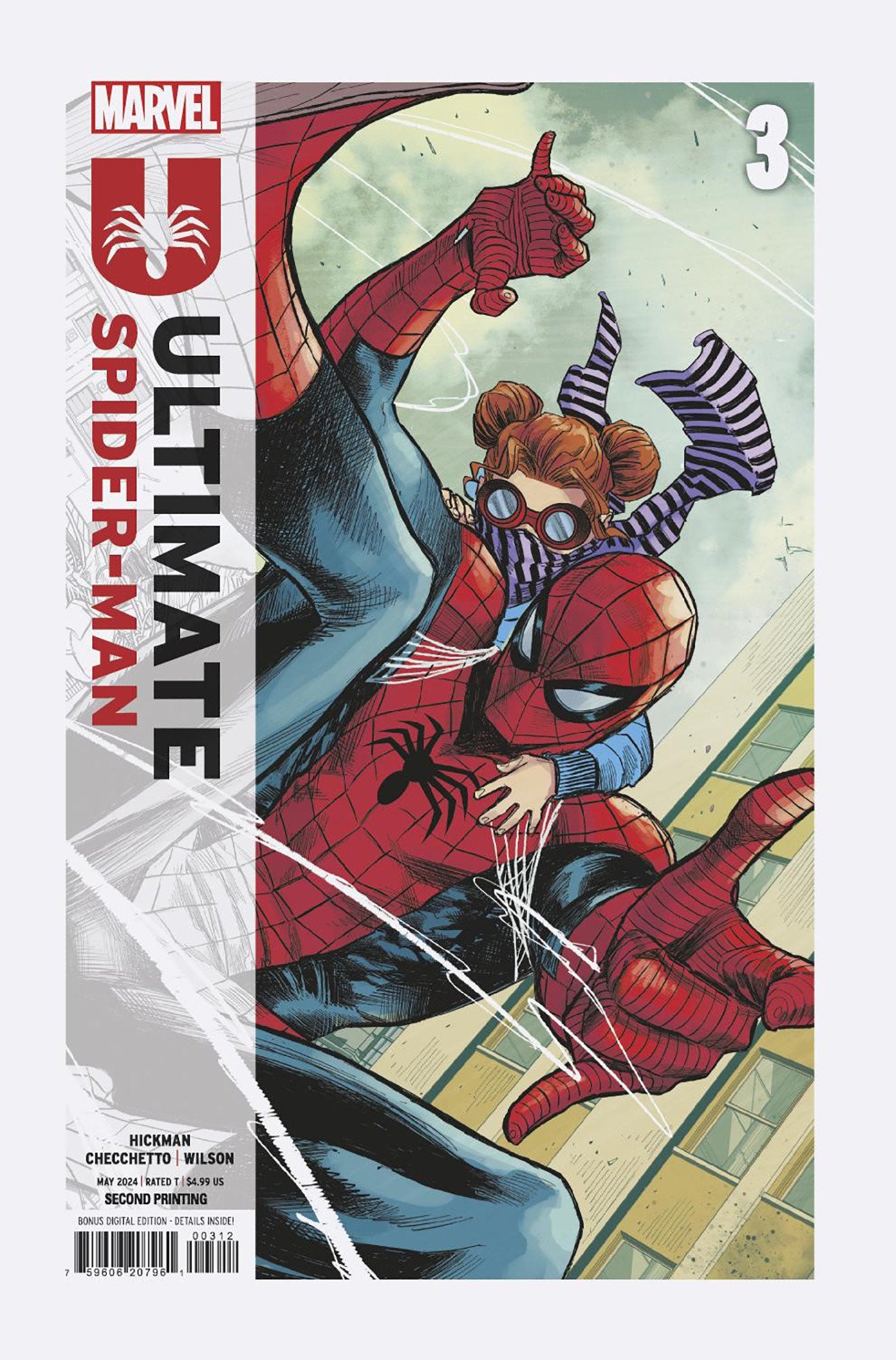 Coinz Comics, Marvel, Ultimate Spider-Man #3 2Nd Printing M. Checchetto Var. Cvr (2024),  Cover