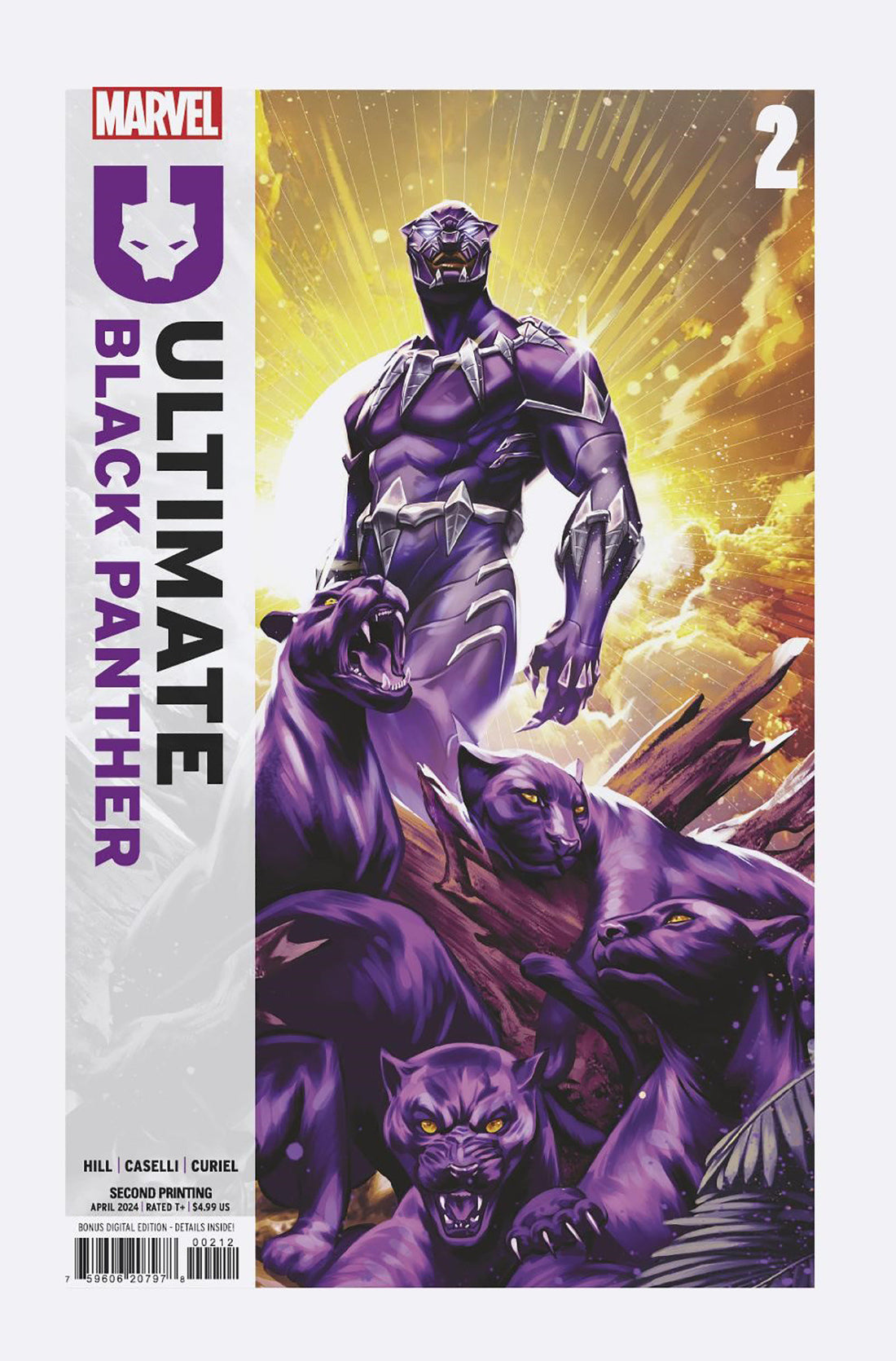 Coinz Comics, Marvel, Ultimate Black Panther #2 2Nd Printing M. Manhanini Var. Cvr (2024),  Cover