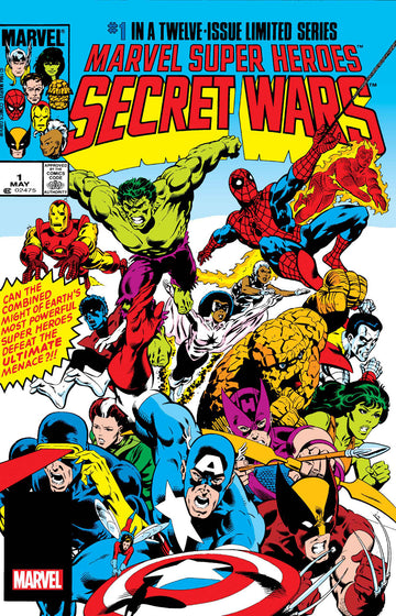 Coinz Comics, Marvel, Marvel Super Heroes Secret Wars #1 Facsimile Foil Mike Zeck Var. Cvr (2024),  Cover