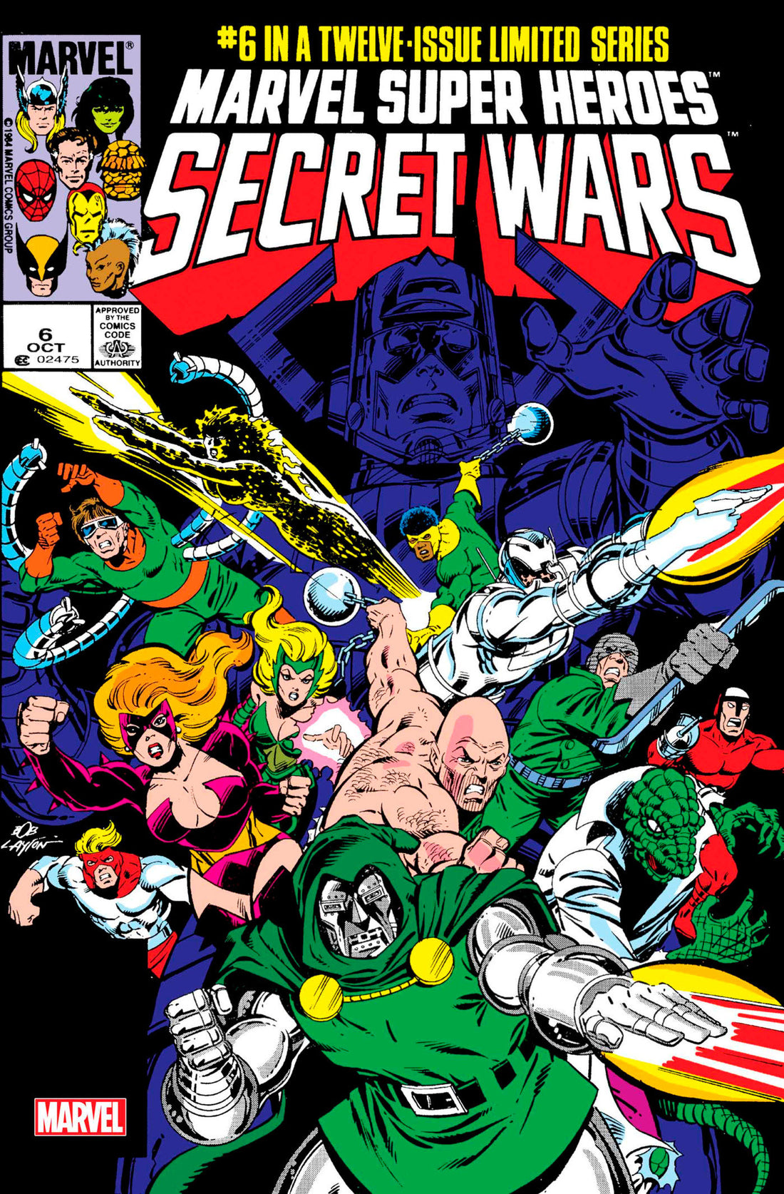  MARVEL SUPER HEROES SECRET WARS #6 (2024)- CVR (MAIN) Bob Layton, CVR FACSIMILE EDITION FOIL VAR, CVR 1:25 FACSIMILE EDITION SALVADOR LARROCA VAR- MARVEL- Coinz Comics 