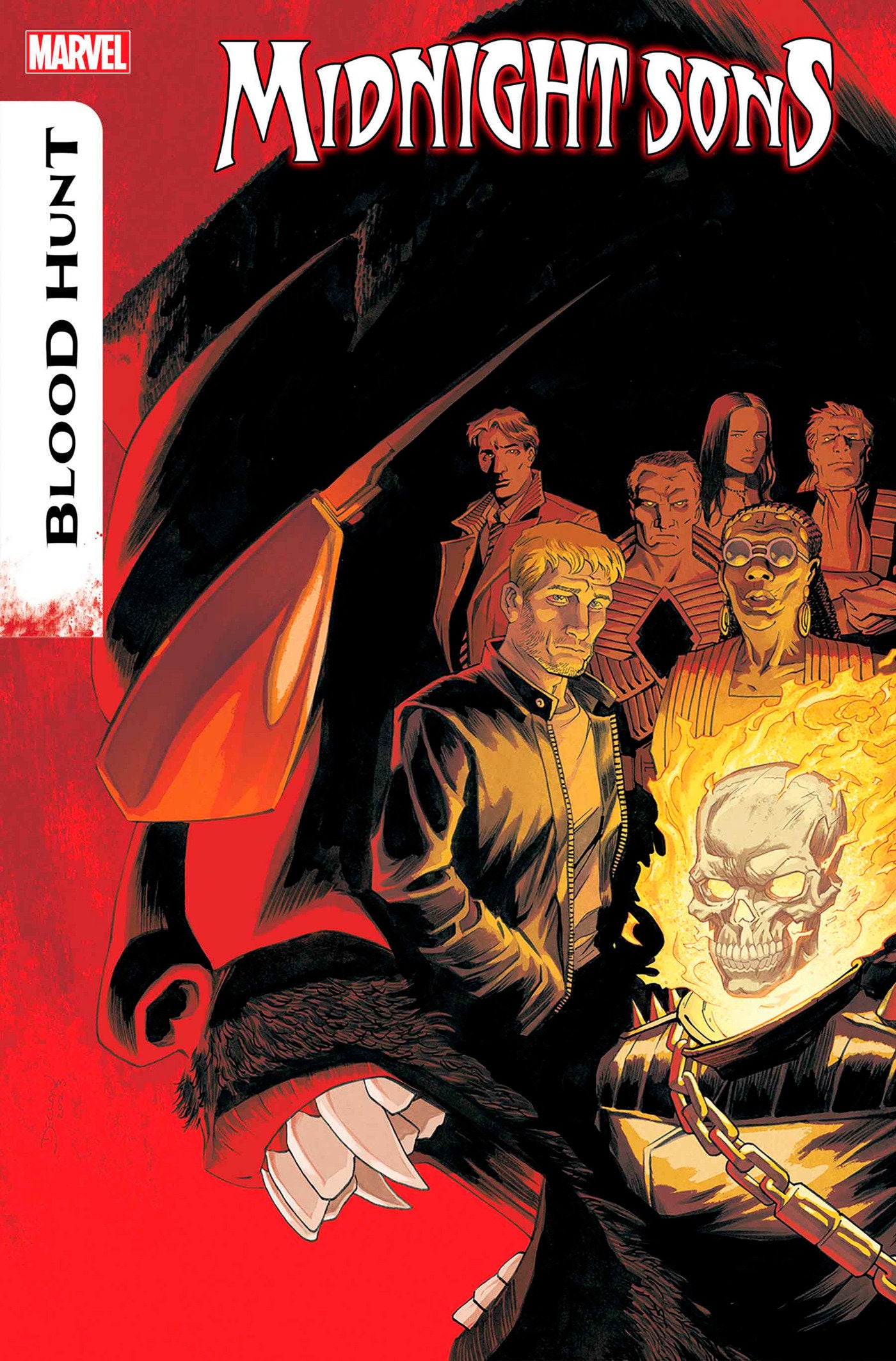  MIDNIGHT SONS: BLOOD HUNT #1 (2024)- CVR (MAIN) Ken Lashley, CVR BLOOD RED BLANK VAR [BH], CVR DAVE WACHTER VAR [BH], CVR DECLAN SHALVEY VAR [BH]- MARVEL- Coinz Comics 