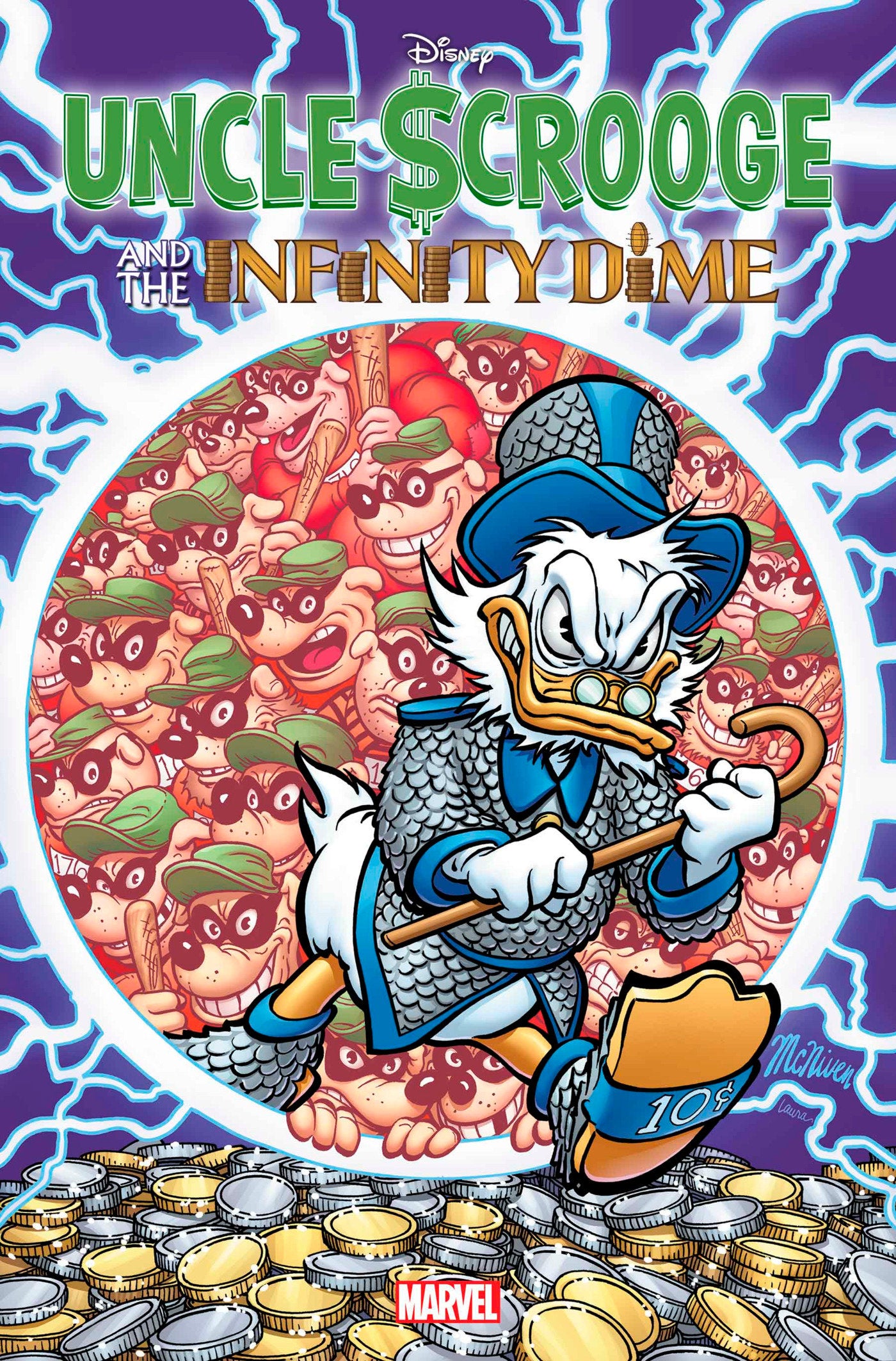 Coinz Comics, Marvel, Uncle Scrooge And The Infinity Dime #1 Foil S. Mcniven Var. Cvr (2024),  Cover