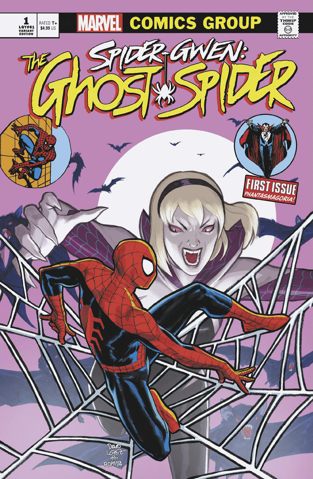 Coinz Comics, Marvel, Spider-Gwen: The Ghost-Spider #1 D. Lopez Var. Cvr (2024),  Cover