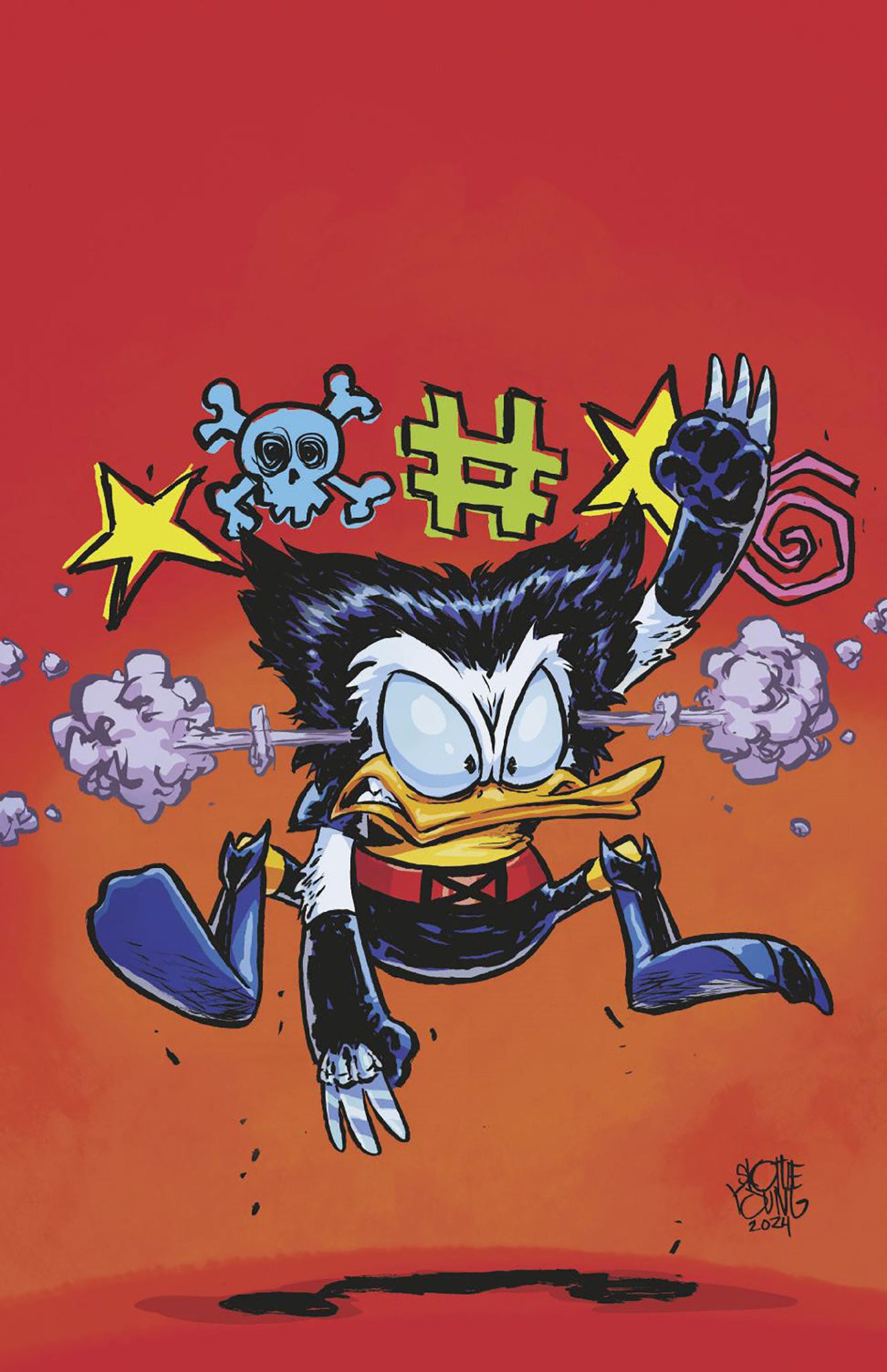 MARVEL & DISNEY: WHAT IF...? DONALD DUCK BECAME WOLVERINE 2ND PRINTING #1 (9/18/24) PRESALE