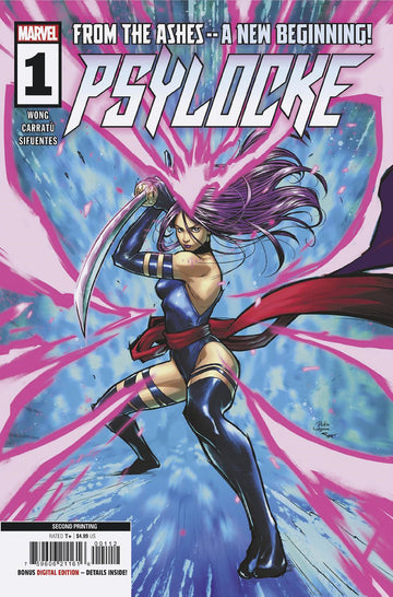 Psylocke #1 2nd Printing R. Yagawa Cvr 1/1/25 Presale