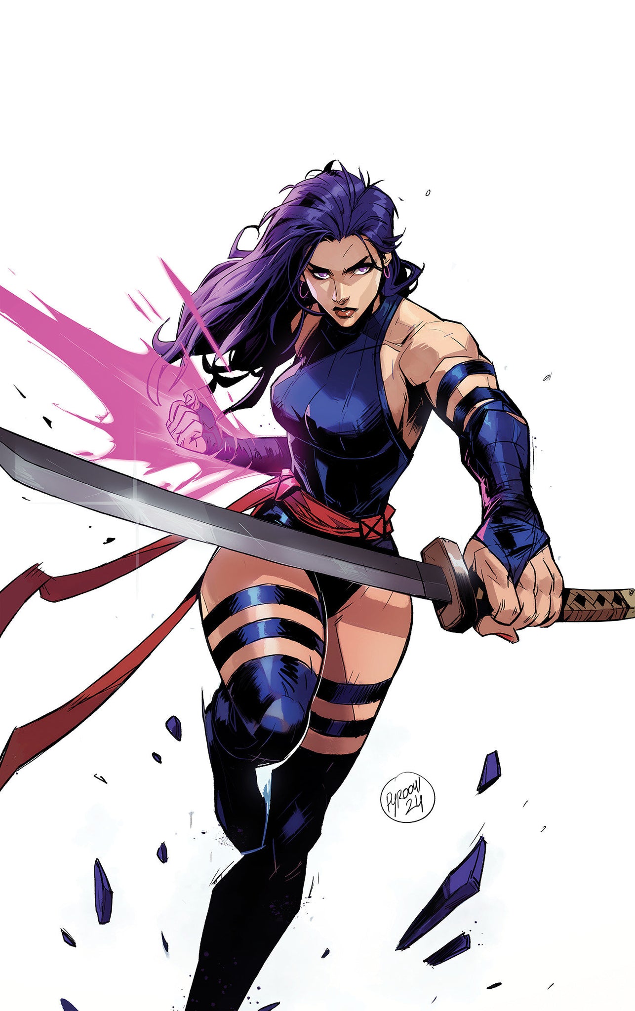 Psylocke #1 1:25 2nd Printing Virgin Hicham Habchi Cvr 1/1/25 Presale