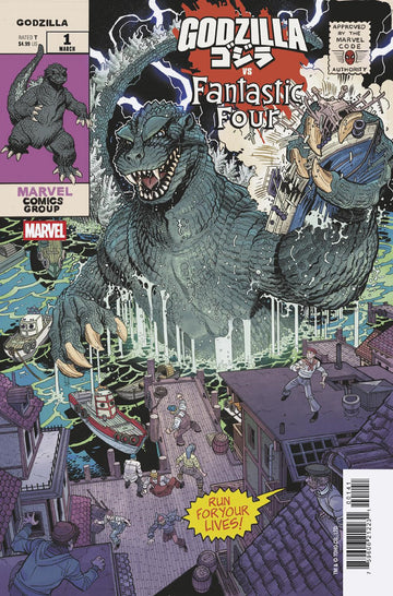 Godzilla Vs. Fantastic Four #1 Homage N. Bradshaw Cvr (2025)