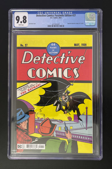 Detective Comics #27 Facsimile (2022) CGC 9.8 🔑 Key Issue