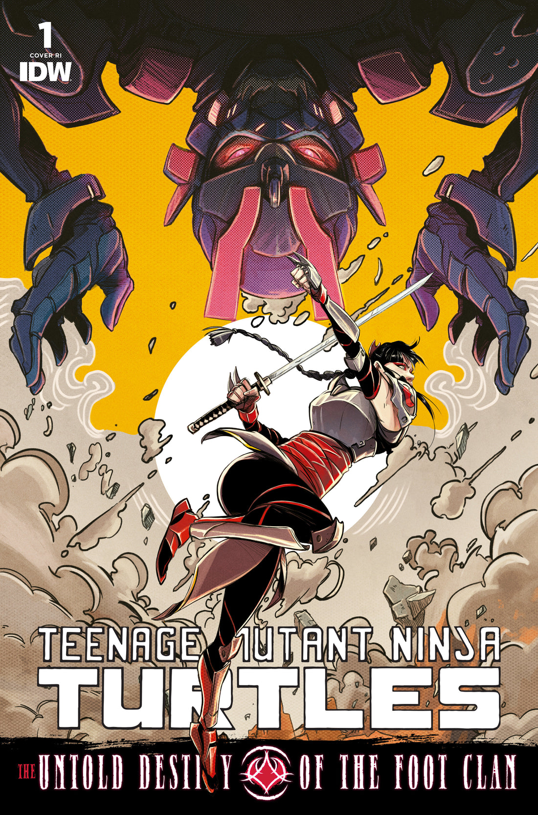  TEENAGE MUTANT NINJA TURTLES: THE UNTOLD DESTINY OF THE FOOT CLAN #1 (2024)- CVR (MAIN) Mateus Santolouco, CVR VAR B (CIZMESIJA), CVR VAR C (DÍA DE LOS MUERTOS), CVR 1:10 VAR RI (SANTTOS)- IDW PUBLISHING- Coinz Comics 