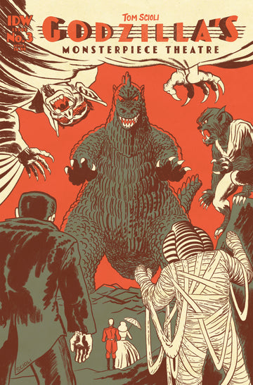 Godzilla’S Monsterpiece Theatre #3 T. Scioli Cvr 1/22/25 Presale