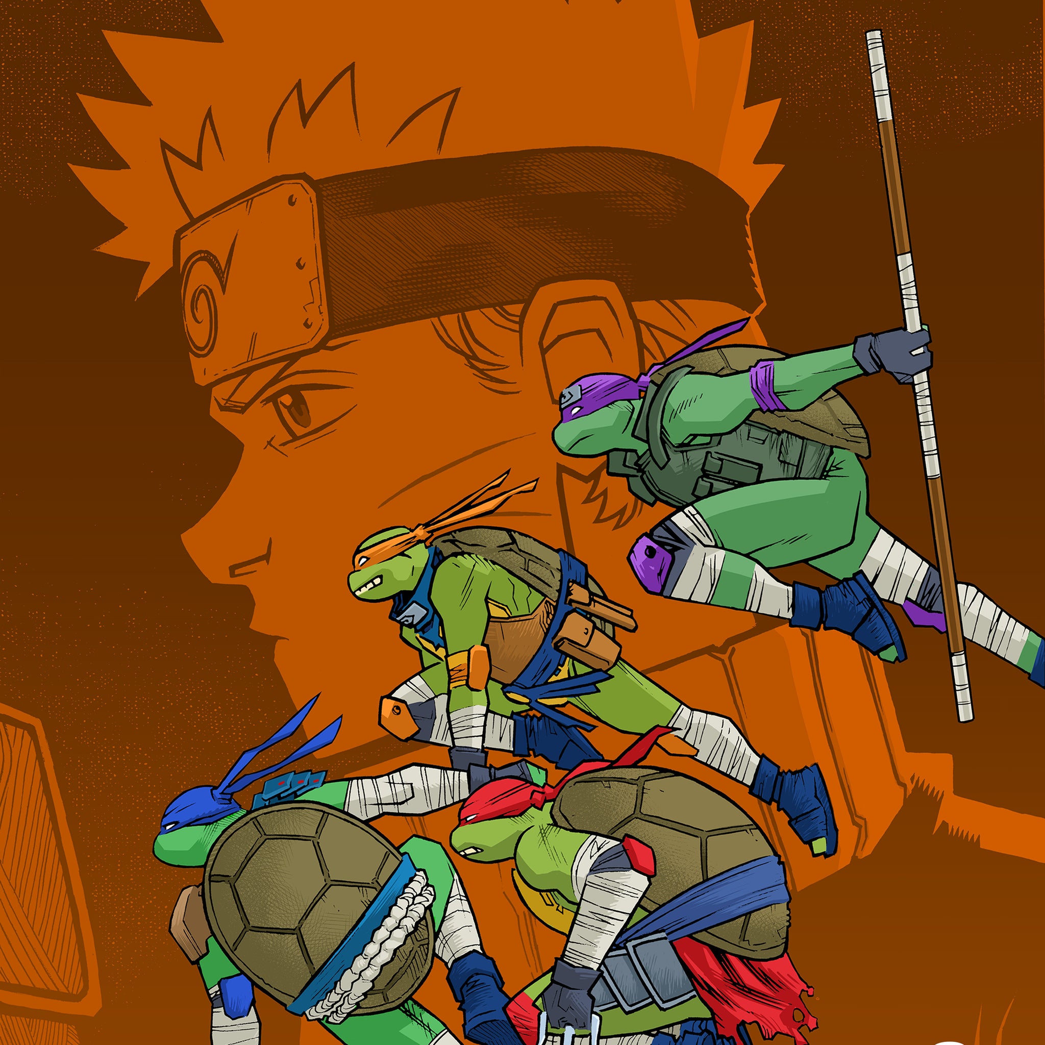 Teenage Mutant Ninja Turtles X Naruto #2 John Amor Cvr 1/15/25 Presale