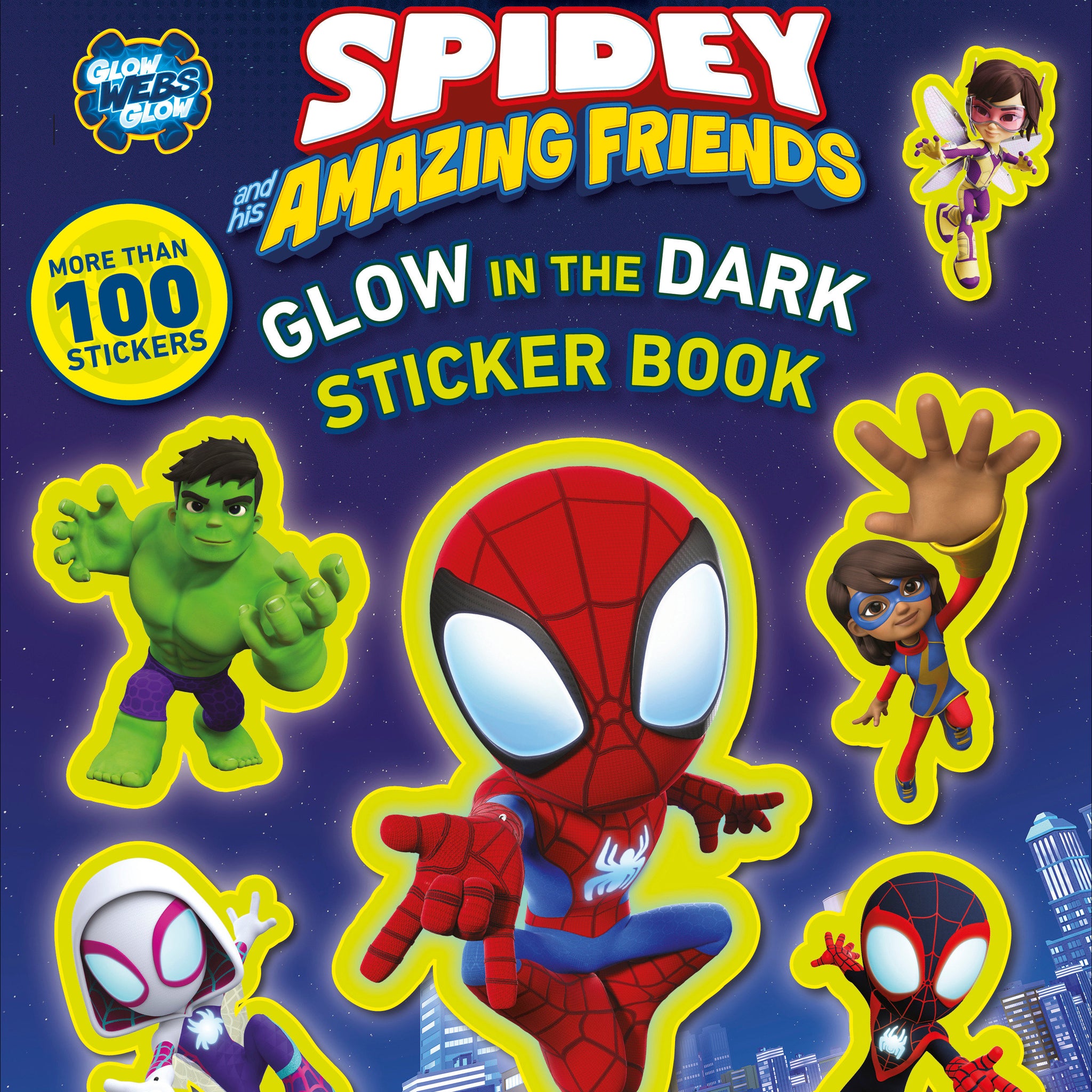 Marvel Spidey And His Amazing Friends Glow In The Dark Sticker Book (2024)