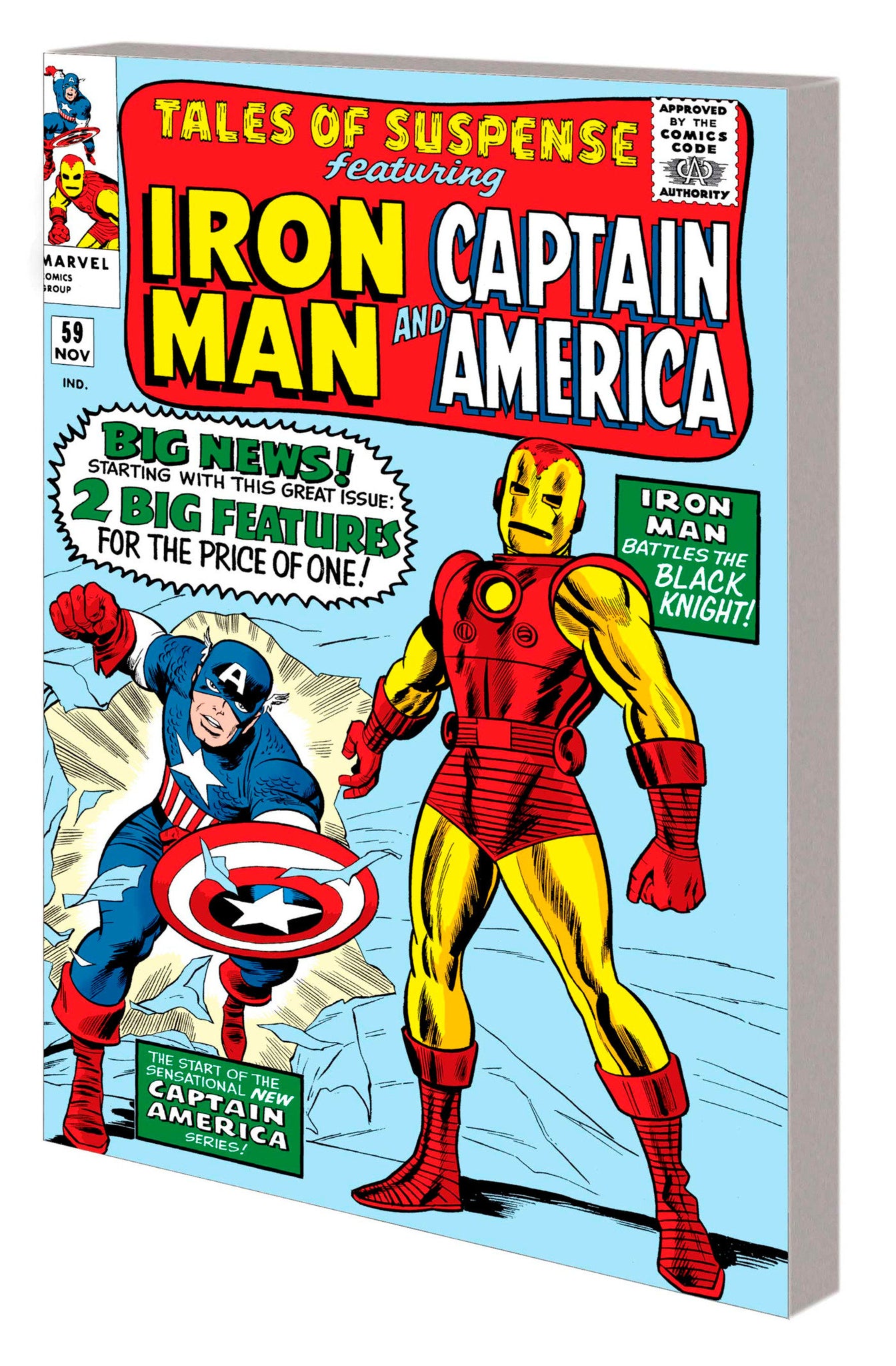 Mighty Marvel Masterworks: Captain America Vol. 1 - The Sentinel Of Liberty [Dm Only] J. Kirby Cvr (2022)