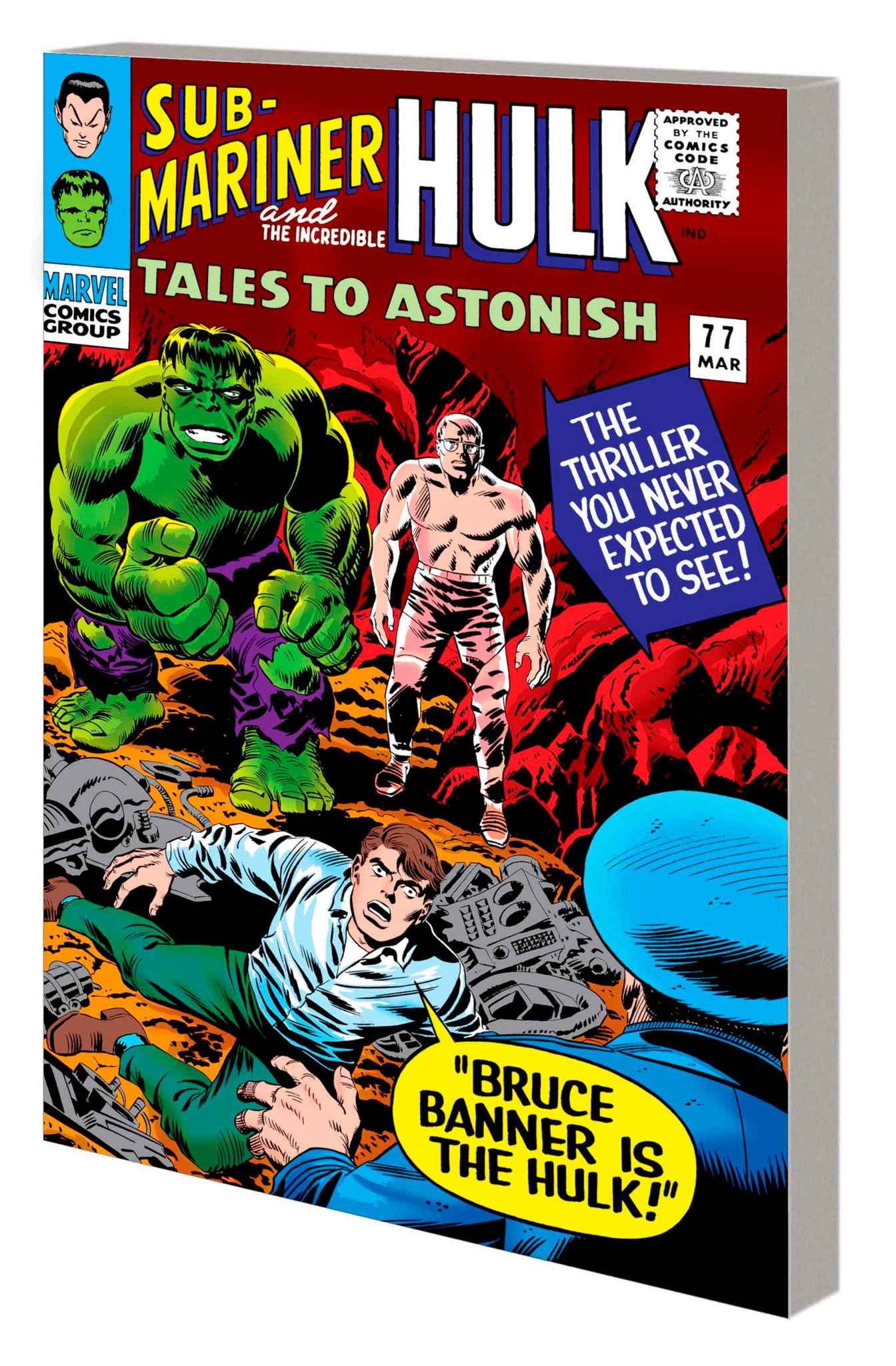 Mighty Marvel Masterworks: The Incredible Hulk Vol. 3 - Less Than Monster, More Than Man [Dm Only] J. Kirby Cvr (2023)