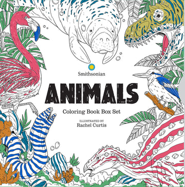  ANIMALS: A SMITHSONIAN COLORING BOOK BOX SET (7/17/24) PRESALE- Default Title- IDW PUBLISHING- Coinz Comics 