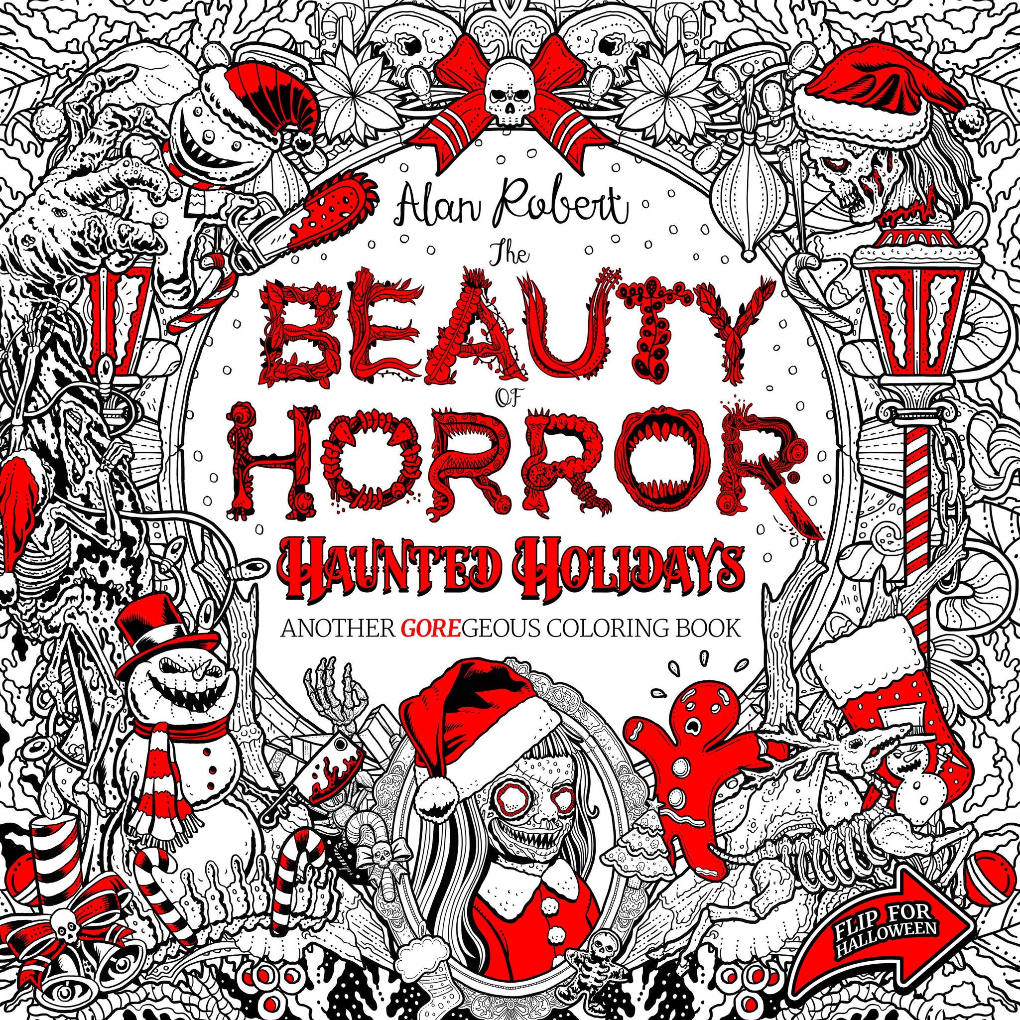 THE BEAUTY OF HORROR: HAUNTED HOLIDAYS COLORING BOOK (8/7/24) PRESALE