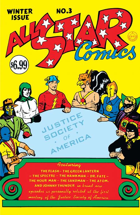  ALL-STAR COMICS #3 FACSIMILE EDITION (2023)- CVR A EE HIBBARD, CVR B EE HIBBARD FOIL VAR, CVR C BLANK CARDSTOCK VAR- DC Comics- Coinz Comics 
