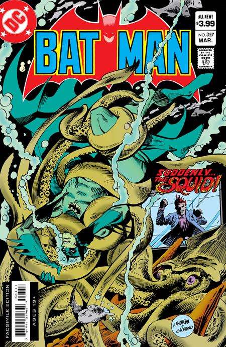  BATMAN #357 FACSIMILE EDITION (2023)- CVR A ED HANNIGAN & DICK GIORDANO [FACSIMILE], CVR B ED HANNIGAN & DICK GIORDANO SPECIAL FOIL VAR [FACSIMILE], CVR C BLANK VAR (2ND PRINTING) [FACSIMILE]- DC Comics- Coinz Comics 