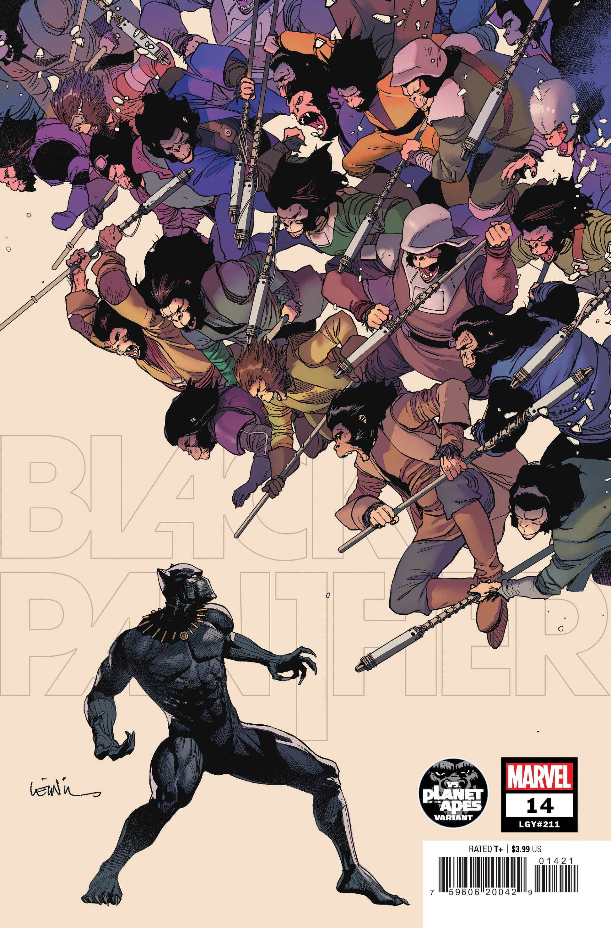  BLACK PANTHER #14 (2023)- CVR (MAIN) German Peralta, CVR YU PLANET OF THE APES VAR, CVR ROMERO VAR, CVR NO PRIZE VAR- MARVEL- Coinz Comics 