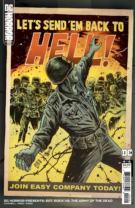  DC HORROR PRESENTS SGT. ROCK VS. THE ARMY OF THE DEAD #4 (2022)- CVR A GARY FRANK [SB-D] [D], CVR B FRANCESCO FRANCAVILLA CARDSTOCK VAR [SB-D] [D], CVR C 1:25 EVAN DOC SHANER CARDSTOCK VAR [SB-D] [D]- DC Comics- Coinz Comics 